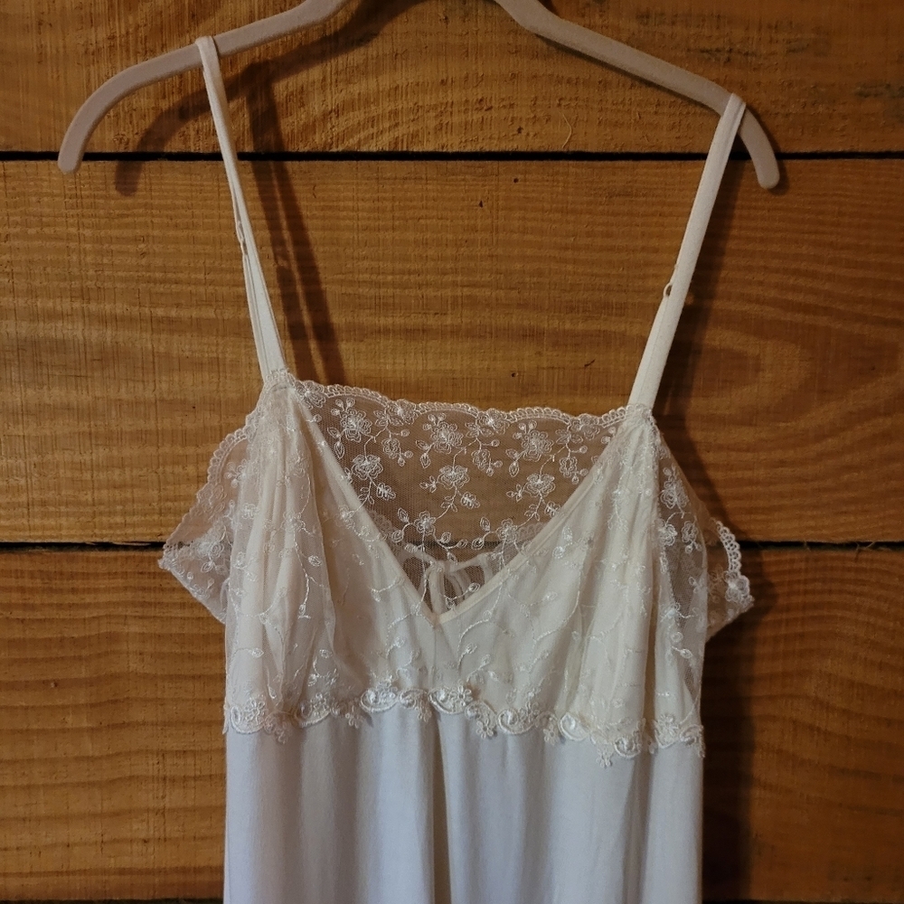 Soft Surroundings* Lacy Chemise Nightgown* White* Sz M - Picture 4 of 6